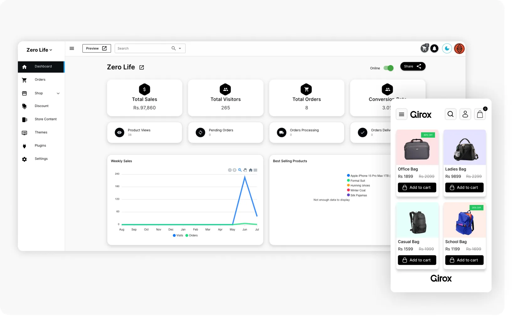 vlinq Dashboard